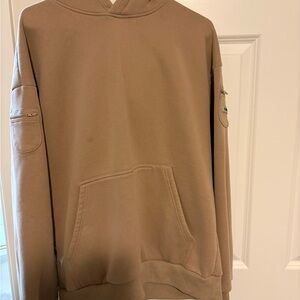 Women's Tan Hoodie Sweater